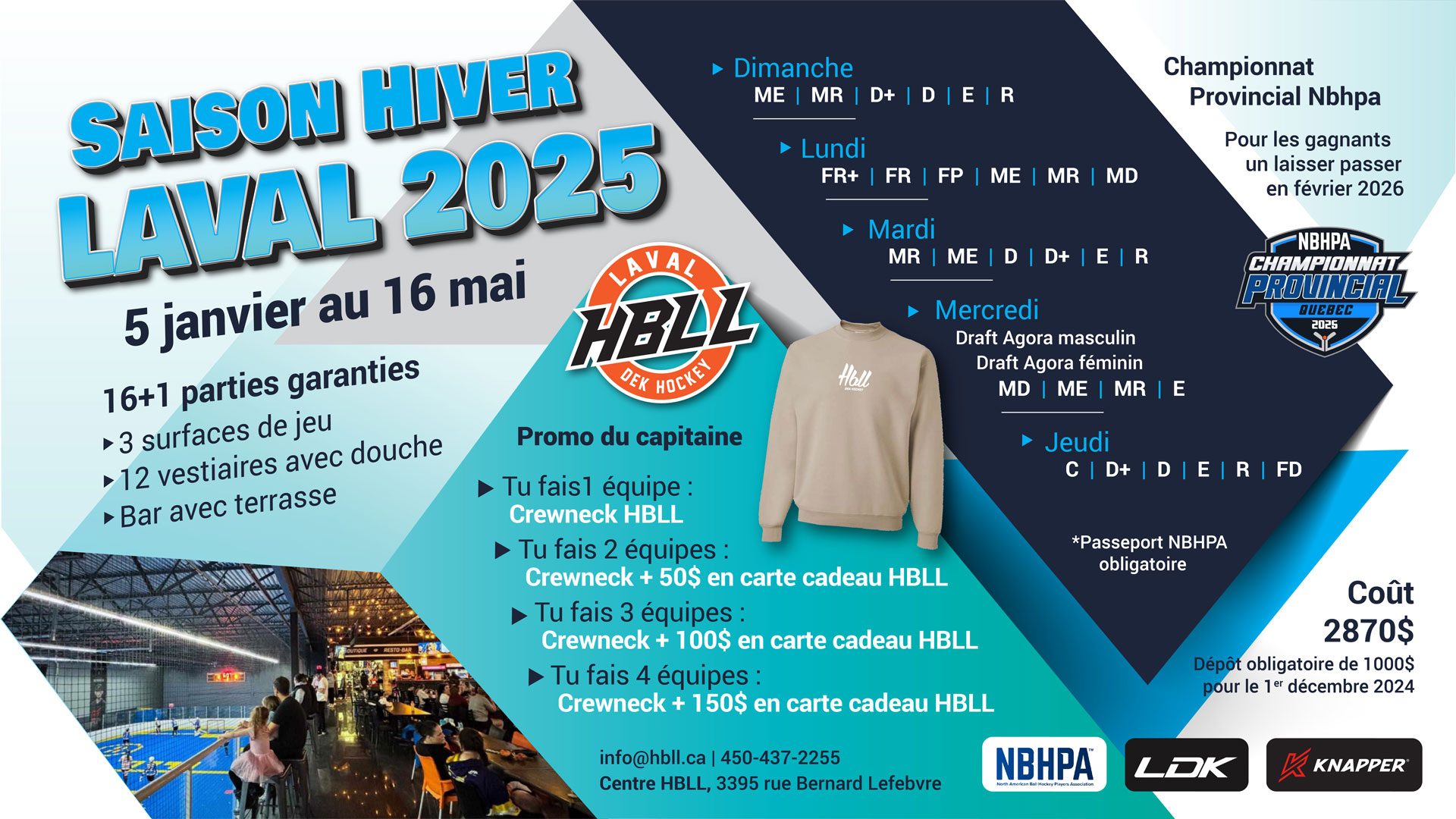 Saison Laval Hiver 2025