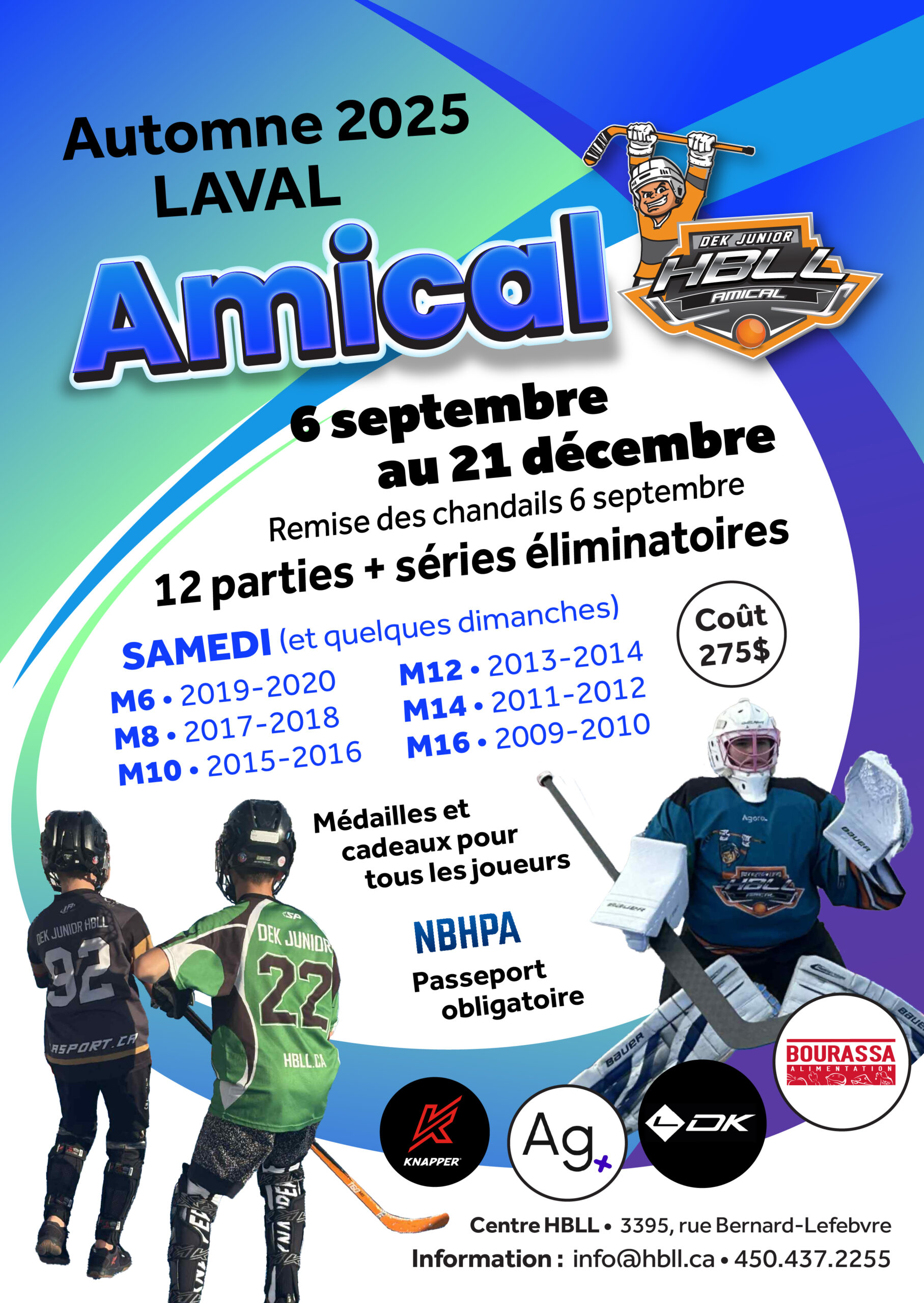 Saison automne 2025 juinior laval