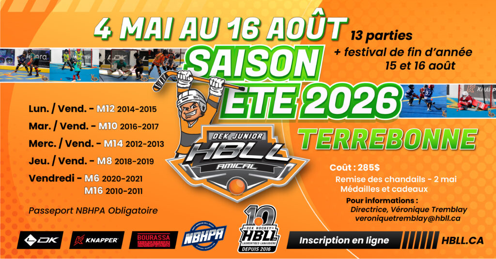 Saison junior ete 2026 Amical Terrebonne